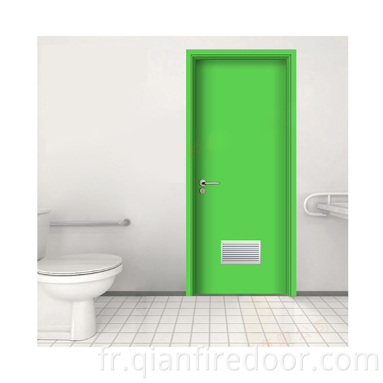 portes couvertes en stratifié extérieur formica pvc porte de toilettes publiques hpl